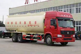 隨州力神(醒獅牌)中國重汽底盤粉粒物料運輸車