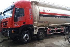 重汽華威(華威馳樂牌)上汽紅巖底盤粉粒物料運輸車